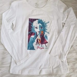 Girls custom made Frozen LS Shirt size 5/6